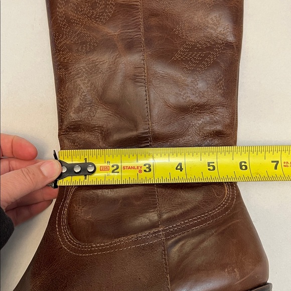 MATISSE BROWN LEATHER WESTERN EMBOSSED COWGIRL BOOTS SIZE 10 - Picture 14 of 16